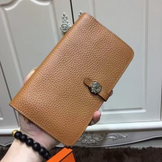 Hermes Dogon Geldbörse Togo Leder H001 Braun