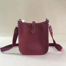 Hermes Mini Evelyne TPM Tasche Burgund