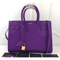 YSL Lila Downtown Tote Kuhledertaschen