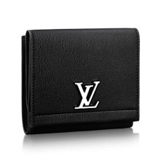 Louis Vuitton Lockme II Kompakte Geldbörse M64309 Taurillon Leder