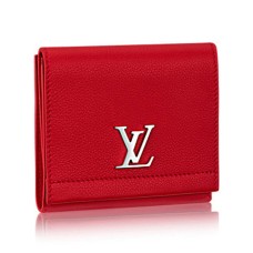 Louis Vuitton Lockme II Kompakte Geldbörse M64308 Taurillon Leder