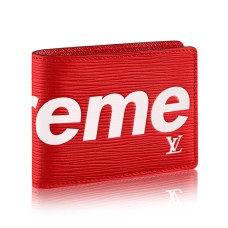 Louis Vuitton x Supreme Slender Wallet M67717 Epi-Leder