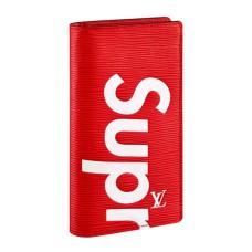 Louis Vuitton x Supreme Brazza Geldbörse M67719 Epi Leder