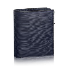 Louis Vuitton Smart Wallet M64008 Epi Leder Bleu Marine