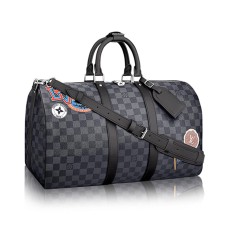 Louis Vuitton Keepall 45 Bandouliere N41057 Damier Graphite Aufkleber