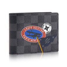 Louis Vuitton Multiple Wallet N64439 Damier Graphite Aufkleber