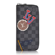 Louis Vuitton Zippy Wallet Vertical N64443 Damier Graphite Aufkleber
