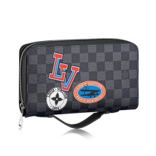 Louis Vuitton Zippy Geldbörse XL N64441 Damier Graphite Canvas