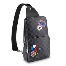 Louis Vuitton Avenue Umhängetasche N41056 Damier Graphit Canvas