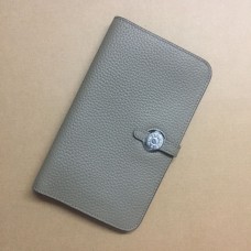 Hermes Dogon Geldbörse Togo Leder H001 Grau