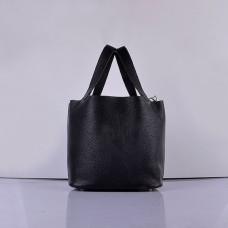 Hermes Kalbsleder 8616 Handtasche Schwarz
