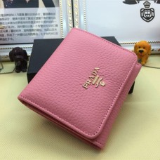 Prada Trifold Leder Geldbörse 1M0176 Rosa