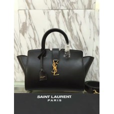 YSL Downtown Cabas Tragetasche 30 cm Schwarz
