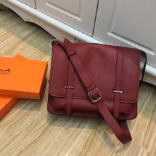 Hermes Steve Men Crossbody Ledertasche Burgund