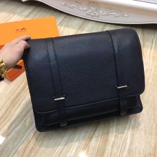 Hermes Steve Men Crossbody Ledertasche Schwarz