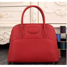 Hermes Bolide 31cm Togo Ledertasche rot