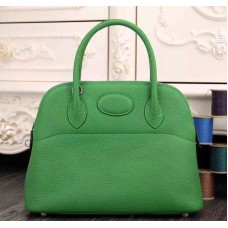 Hermes Bolide 31cm Togo grüne Ledertasche