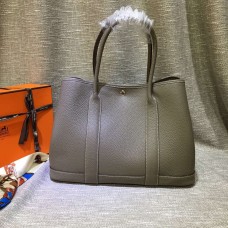 Hermes Garden Party Handtasche groß 36cm grau