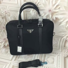 Prada Herren Canvas Tragetasche 0871 Schwarz