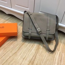 Hermes Steve Men Crossbody Ledertasche Grau