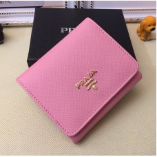Prada 1M0176 Geldbörsen Saffiano-Leder in Rosa