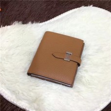 Hermes Bi-Fold Wallet H006 heller Kaffee