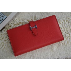 Hermes Geldbörse aus Kalbsleder H005 H Rot