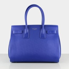 YSL Blue Downtown Tote Kuhledertaschen 2035
