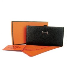 Hermes Kalbsleder Geldbörse H005 schwarz