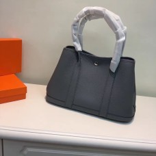 Hermes Garden Party Handtasche Klein 31cm Dunkelgrau