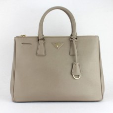Prada 1786 Graue Einkaufstasche mit Kreuzmuster