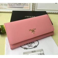 Prada 1M1132 Geldbörse Saffiano Leder Rosa