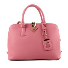 Prada 0812 rosa Kreuzmuster-Einkaufstasche