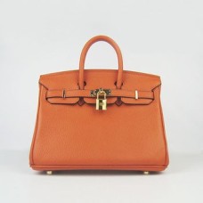 Hermes Birkin 25cm Handtasche 6068 orange golden