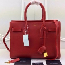 YSL Red Downtown Tote Kuhledertaschen