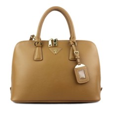 Prada 0812 Aprikosenkreuzmuster-Einkaufstasche