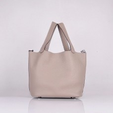 Hermes Kalbsleder 8616 Handtasche Grau