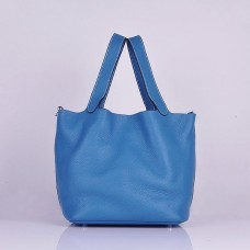 Hermes Kalbsleder 8616 Handtasche Blau