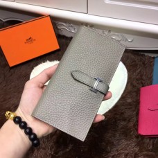 Hermes Bearn Geldbörse Togo Leder H005 Grau