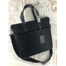 Prada Herren Canvas Tragetasche 1032 Schwarz