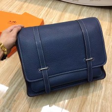 Hermes Steve Men Crossbody Ledertasche Dunkelblau