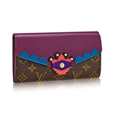 LLouis Vuitton M61347 Sarah Brieftasche Totem Monogramm Leinwand