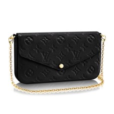 Louis Vuitton M64064 Pochette Felicie Chain Wallet Monogram Empreinte Leder