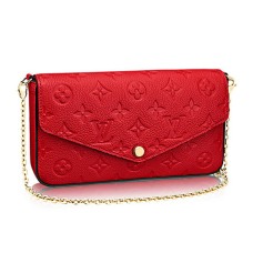 Louis Vuitton M64065 Pochette Felicie Chain Wallet Monogram Empreinte Leder