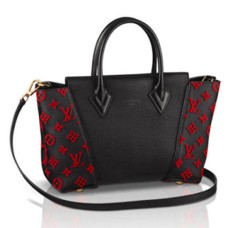 Louis Vuitton M94608 W BB Einkaufstasche Monogram Velours Veau Cachemire Magnolia Leder