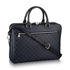 Louis Vuitton N41347 Porte-Documents Business-Aktentasche Damier Cobalt Canvas