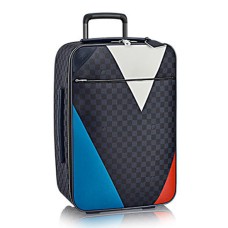 Louis Vuitton N41620 Pegase Legere 55 Rollgepäck Damier Cobalt Canvas