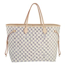 Louis Vuitton N51108 Neverfull GM Umhängetasche Damier Azur Canvas