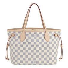Louis Vuitton N51110 Neverfull PM Umhängetasche Damier Azur Canvas