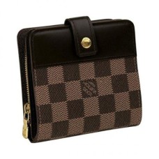 Louis Vuitton N61668 Kompakte Geldbörse mit Reißverschluss Damier Ebene Canvas